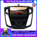 9" Android 12 Carplay Autoradio Für Ford Focus 2011-2019 DAB+ GPS BT NAVI 6+128G