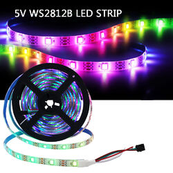 WS2812B LED Streifen Stripe 1-5M WS2812 RGB Leiste Licht 5050 Adressierbar 5V DE