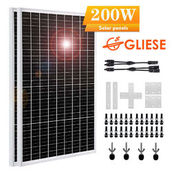 100W 200W 300W 400W Solarmodul Solarpanel Monokristallin Photovoltaik Wohnmobil