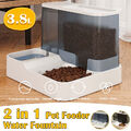 Hunde Katzen Wasser und Futterspender Futterautomat Wasserspender Futterstation