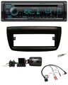 Kenwood Lenkrad Bluetooth DAB USB CD Autoradio für Fiat Doblo 2012-2015 schwarz