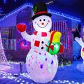 Led Schneemann Beleuchtet Aufblasbar Weihnachtsfigur deko außen groß beleuchtun