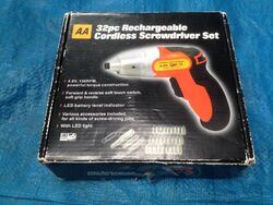 AA Rechargable cordless screwdriver set