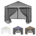 Hexagonal Pop Up Zelt 6 Seitenwänden Faltpavillon Gartenzelt 3,6x3,1 m NEU DE