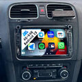 4+64GB Android 13 8" Autoradio Carplay GPS Für VW Touran GOLF 5 6 Passat Tiguan