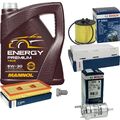 BOSCH Inspektionpaket 5 L MANNOL Energy Premium 5W-30 für VW Golf Plus 1.6 FSI