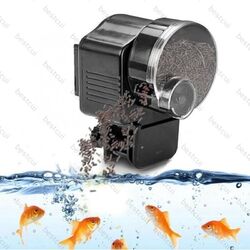 Mini Automatisch Fisch Futterautomat Fishfeeder Feeder Aquarium Teich Timer DHL