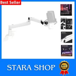 Elgato Wave Mic Arm LP White - Premium Low Profile Mikrofonarm für einen saub...