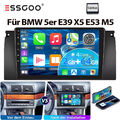 2+64G Für BMW 5er E39 X5 E53 M5 Android 13 Autoradio GPS NAVI WIFI USB Bluetooth