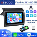 64GB Autoradio Carplay Android13 GPS NAV KAM Für Fiat Ducato Peugeot Boxer 10-15