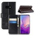 Handy Tasche Echt Leder Magnet Book Etui Hülle Cover Bag für Samsung Galaxy S10e