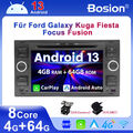 Android 13 Autoradio CarPlay GPS Navi 64GB Für Ford Focus C S Max Transit Fiesta