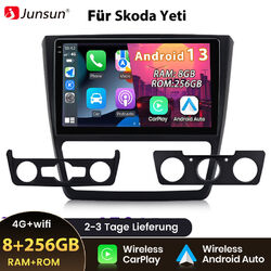 Carplay Für Skoda Yeti 08-2013 Android 13 Autoradio GPS Navi WIFI 4G DAB 8+256GB