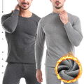 Winter Herren Thermo Unterwäsche Lange Unterhose Set Thermowäsche Unterhemd Warm