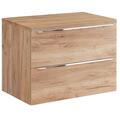 Badmöbel Waschtischunterschrank Unterschrank Regal 81cm Wotaneiche Badezimmer