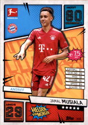 Match Attax 2021 2022 21/22 Nr. 306 - Jamal Musiala - Helden von Morgen