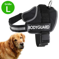 HUNDEGESCHIRR Brustgeschirr verstellbar S M L XL gepolstert Nylon REFLEKTIEREND