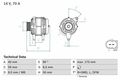 BOSCH Lichtmaschine 70 A (0 986 042 620) für Seat Cordoba Ibiza IV Skoda