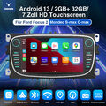 2+32G Autoradio Android 13 Carplay GPS Nav RDS BT Für Focus 2 Mondeo MK4 C S-Max