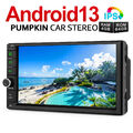 Pumpkin 4GB 64GB Android 13 Autoradio 2 DIN GPS Navi Carplay WiFi DAB+ Bluetooth