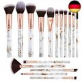 Pinselset Makeup 16 Stück Professionelle Pinsel Set Marmor Gesicht Make Up 