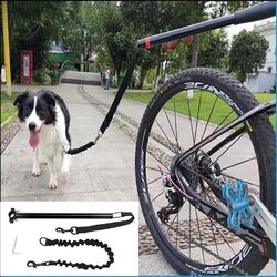 Fahrradleine Hund Set Fahrrad Hundeleine Abstandshalter mit Fahrradhundehalter`