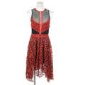 Kleid Jonathan Simkhai Schwarz Rot 34 US 4