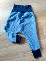 Blaue Mitwachs-Hose mit Steppmuster,Sweat,neu,Gr.92-104,Unikat,längere Bündchen