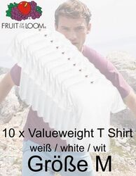 10er Pack Fruit of the Loom Valueweight T Shirt  S M L XL 2XL 3XL