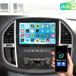 Mit DAB Autoradio für Mercedes Benz Vito W447 2014-2020 GPS Navi WiFi Android 13