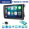 32G Autoradio Für VW GOLF 5 6 Polo Touran Caddy SKODA Android 13 Carplay GPS DVR