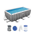 Bestway® Power Steel™ Frame Pool Set mit Filterpumpe 412 x 201 x 122 cm