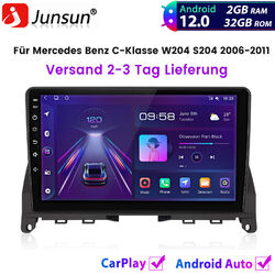 Für Mercedes Benz C-Klasse W204 S204 2006-2011 Carplay Autoradio GPS NAVI 2+32GB