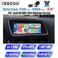 8.8" 8-Kern Android 13 Autoradio GPS KAM+ CarPlay Wifi Navi 6+128GB Für Audi Q5