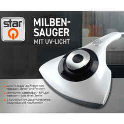 StarQ Milbensauger Milbenstaubsauger Milben Staub Handsauger mit UV-Licht NEU