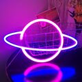 LED Leuchtreklame Neon Schild Neonlicht Leuchtschrift Planet Nachtlicht Deko DE