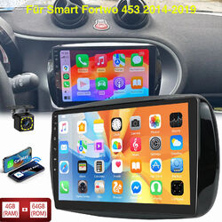 Für Smart Fortwo 453 14-19 +KAM Autoradio Android 13 4+64GB CarPlay GPS Navi RDS