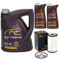 Motoröl Set MANNOL Extreme 5W-40 7 Liter + Ölfilter für Mercedes C-Klasse GLK