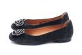 GABOR Ballerina Slipper Damenschuhe EUR 38,5 UK 5,5 Schwarz Echt Leder Wildleder