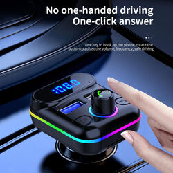 Drahtloser Bluetooth-Auto-FM-Transmitter, Freisprecheinrichtung, MP3-Player-Adap