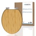 SCHÜTTE WC-Sitz BAMBOO mit Absenkautomatik, massiver Bambus Toilettendeckel