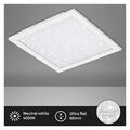 B-Ware Deckenleuchte Briloner Vesta LED Panel 38W Sternenhimmeleffekt Quadr