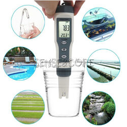 Digital Water Quality Monitor Tester PH/EC/TDS/TEMP Meter 4 in 1 Test 3 in 1