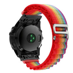 Nylon Loop Armband Für Garmin Fenix 3 HR 5S 6S 7S 5 6 7 Pro 7X 6X 5X Plus 945