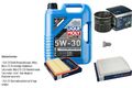 BOSCH Inspektionspaket 5 L Liqui Moly Longtime High Tech 5W-30 für Skoda Fabia