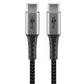 goobay USB C Kabel 0,5 m schwarz, grau, 1 St.