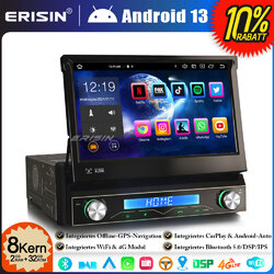 8-Kern Android 13 1 Din Autoradio GPS Navi CarPlay DAB+ WiFi 32GB BT 5.0 USB IPS