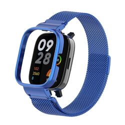 Für Xiaomi Mi Watch Lite 3 /Redmi Watch 3 Milanese Edelstahl Armband+Metall Case