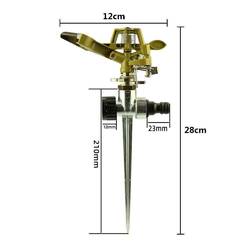 1/2/3/4X Rasensprenger Metall Impulsregner Kreisregner Rasen Sprenger Sprinkler