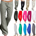 Fraue Haremhose Schlaghose Pluderhose Baggy Yoga Aladinhose Jogging Sporthose